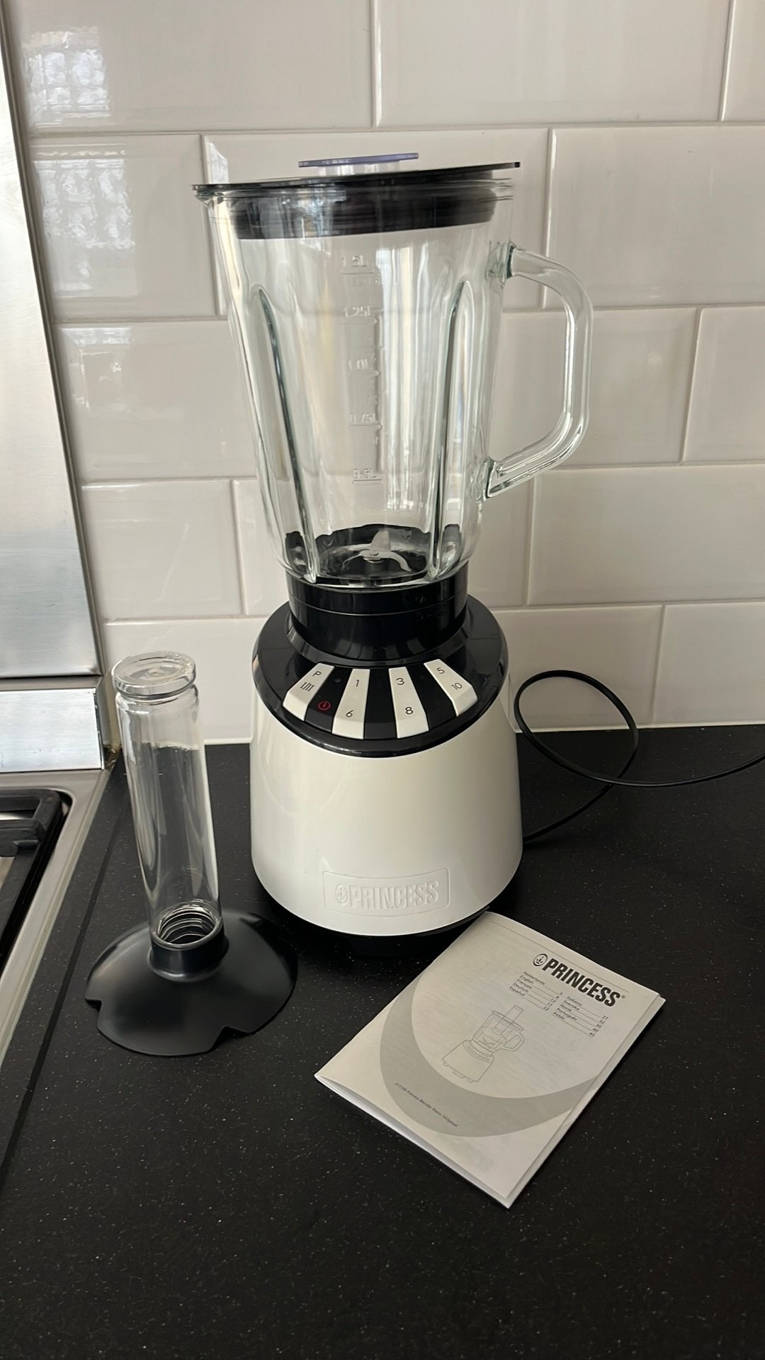 Princess 217100 Blender met glazen kan, Ophalen of Verzenden, Gebruikt, Blender