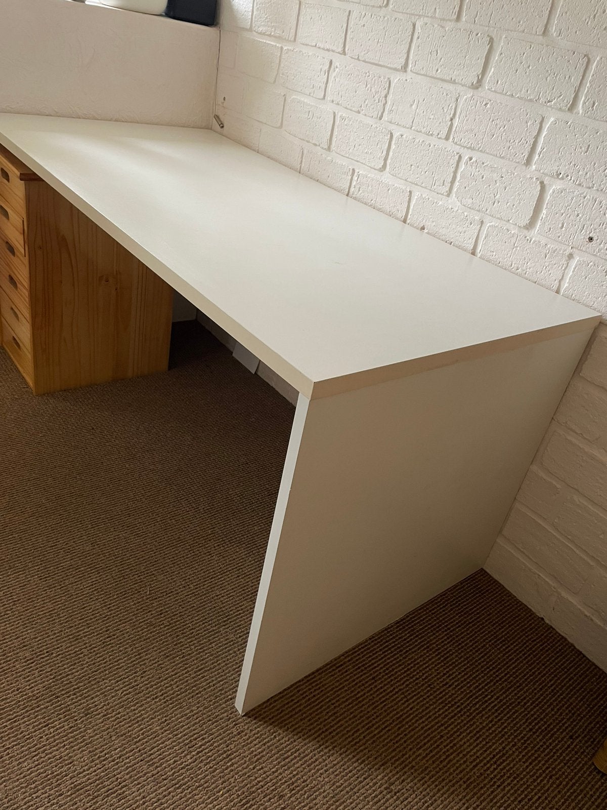 Malm bureau, Ophalen, Gebruikt, Hout, IKEA