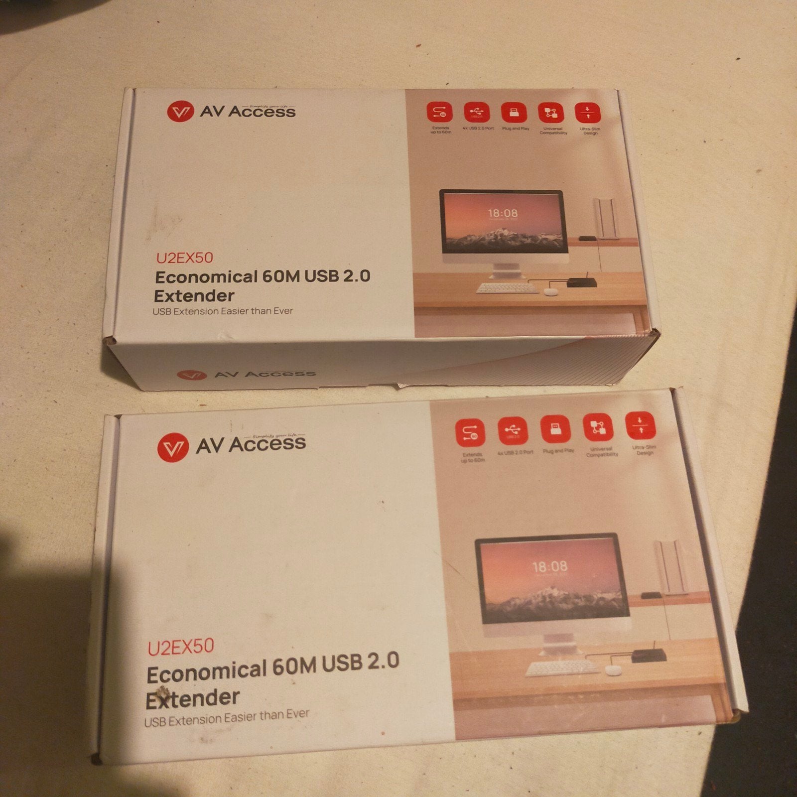 2 keer AV Access USB Extender., Ophalen of Verzenden