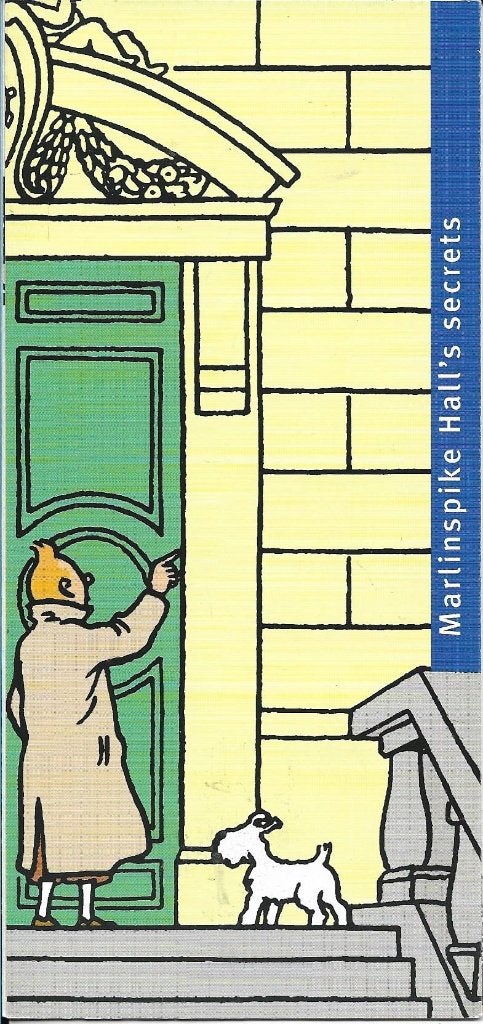 Kuifje reclamefolder Marlinspike Halls secrets, Eén stripboek, Ophalen of Verzenden, Zo goed als nieuw
