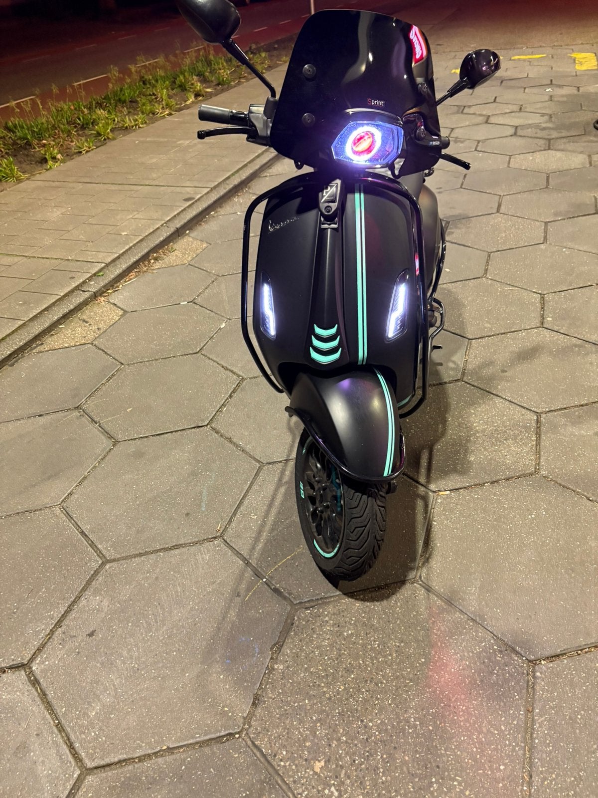 Vespa sprint 2018 Full Option, Maximaal 45 km/u, Vespa S, Ophalen of Verzenden, Zo goed als nieuw