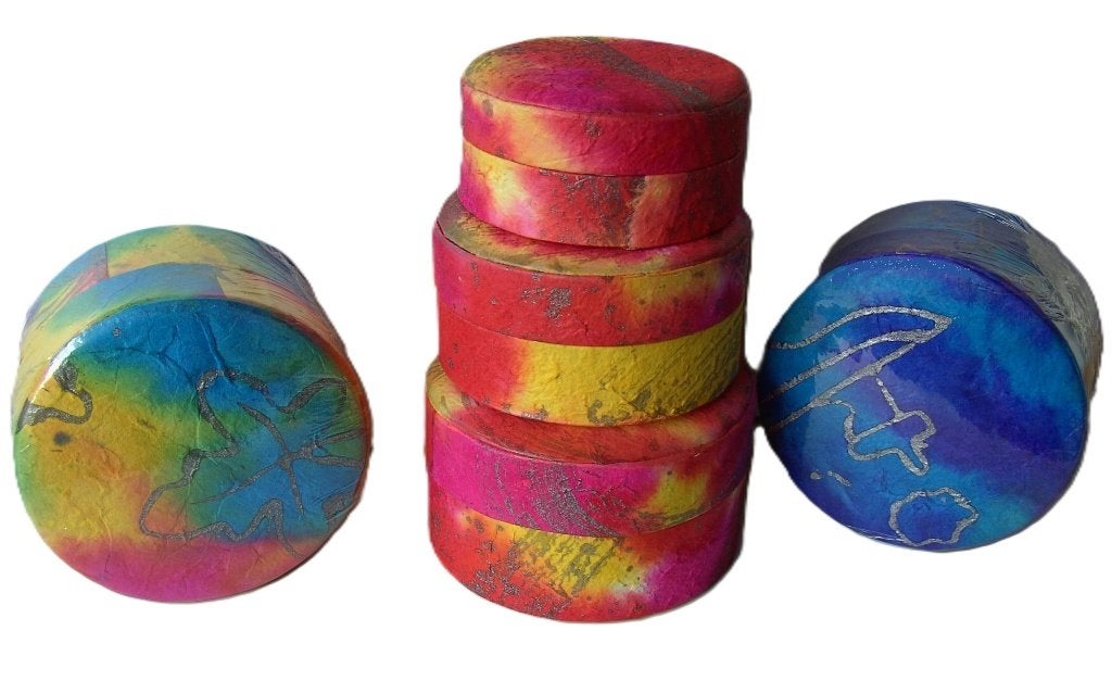 EXCLUSIEVE VERPAKKINGEN MULBERRY PAPIER 3 DLG SET DIV ROND, -, -, Nieuw, Ophalen of Verzenden