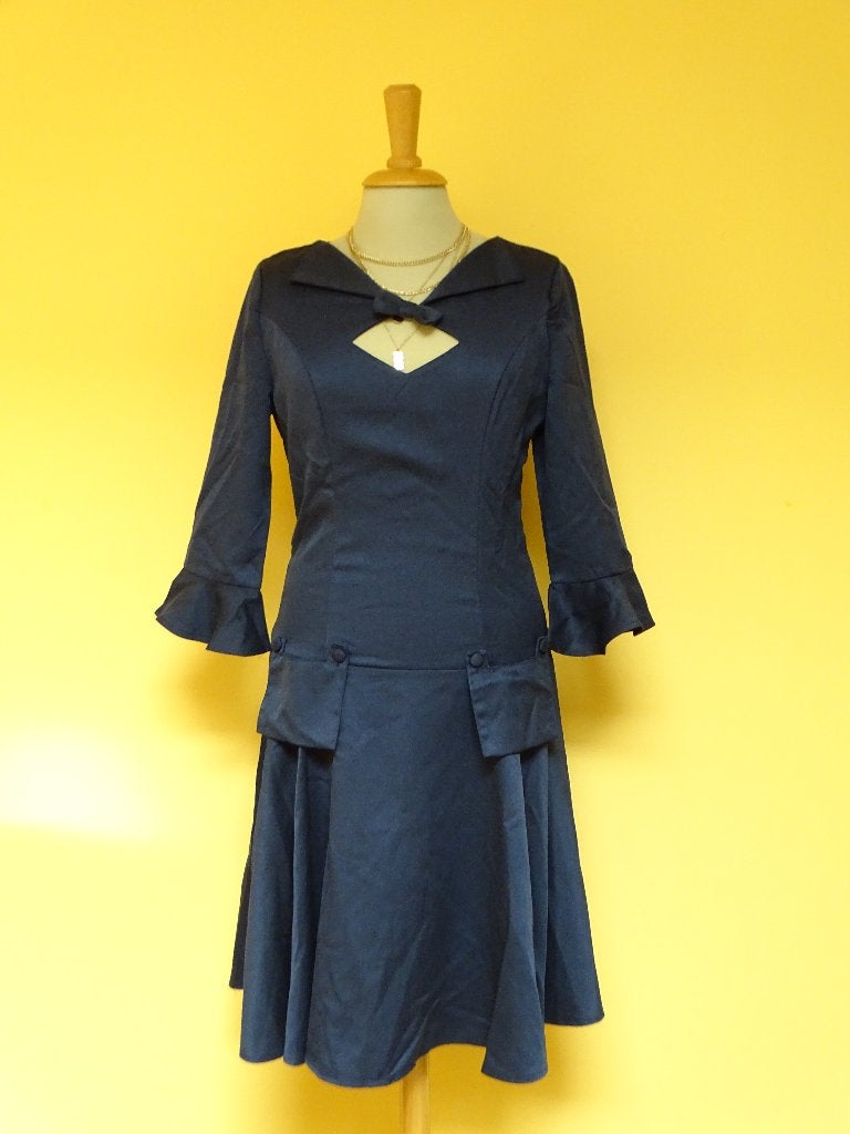 Banned jurk marineblauw maat S, Dancing Days by Banned, Blauw, Nieuw, Ophalen of Verzenden
