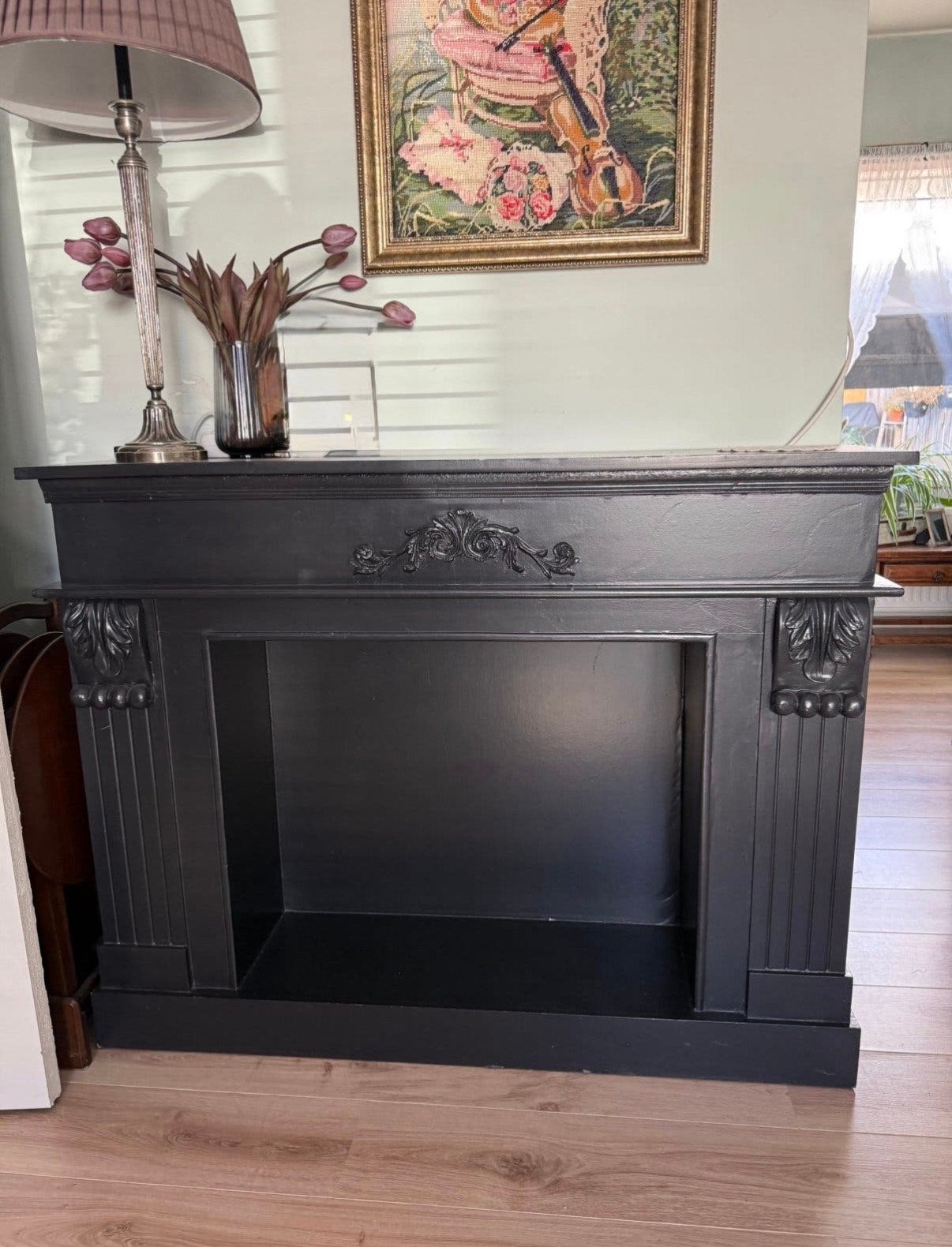 Sfeerhaard ombouw 130x100x30 cm - Gratis af te halen, Ophalen, Gebruikt, Zwart