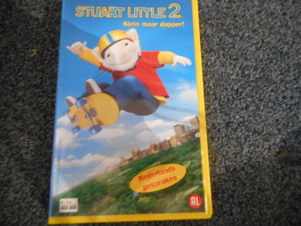 STUART LITTLE Deel 1 + 2! Leuke Speelfilms Op VIDEO!, Cd's en Dvd's, Horror, Alle leeftijden, VCC, Ophalen of Verzenden