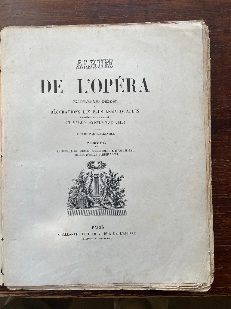 Album de l'Opéra. Principales scènes et décorations 1844, Antiek en Kunst, Ophalen of Verzenden