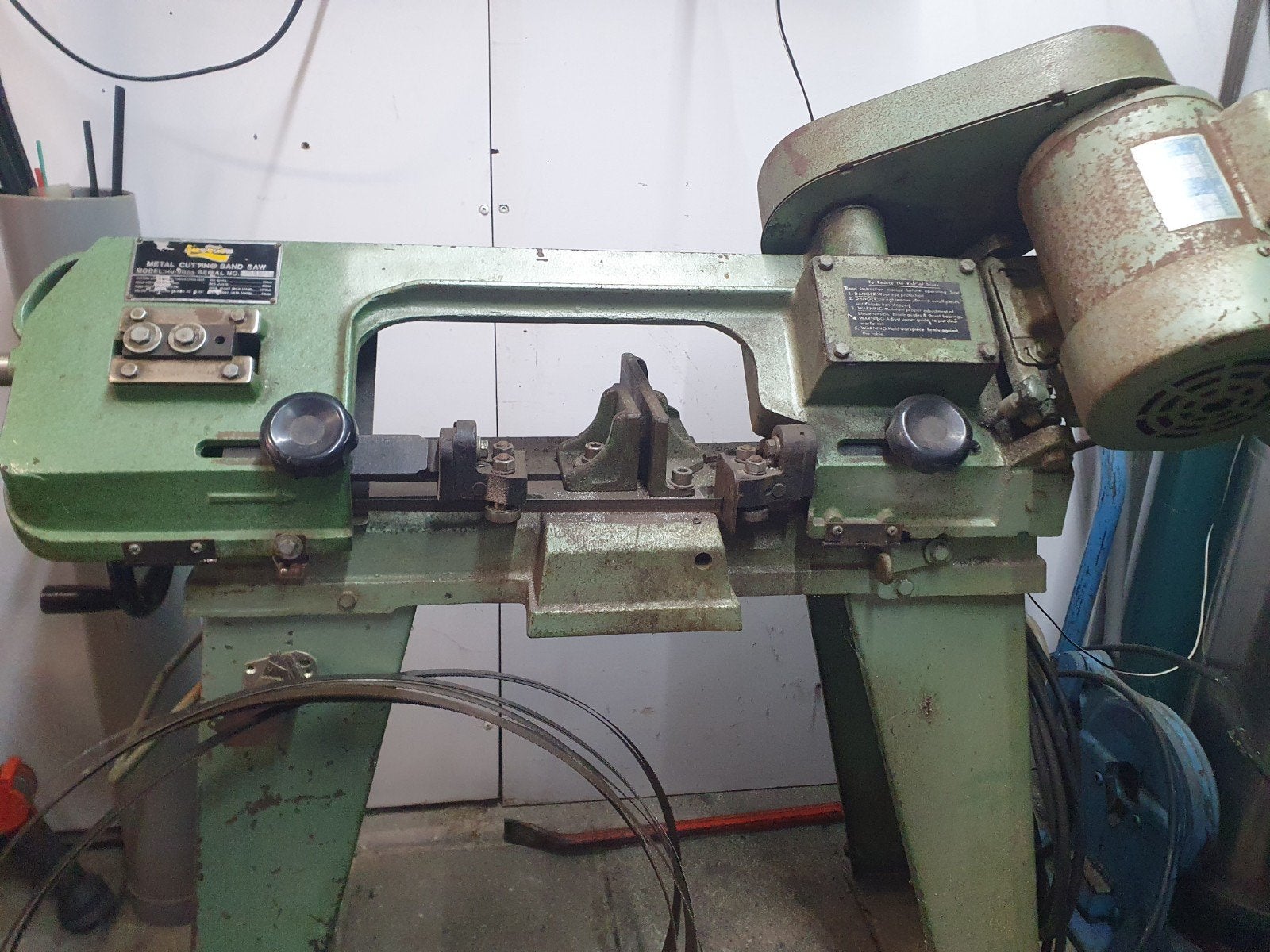 metaal lint-band zaagmachine 220volt, Ophalen, 1200 watt of meer, Huvema, 70 mm of meer