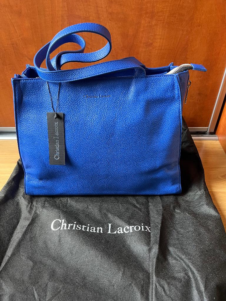 Christian Lacroix nieuwe tas blauw met gratis verzending, Verzenden, Nieuw, Blauw, Avondtasje
