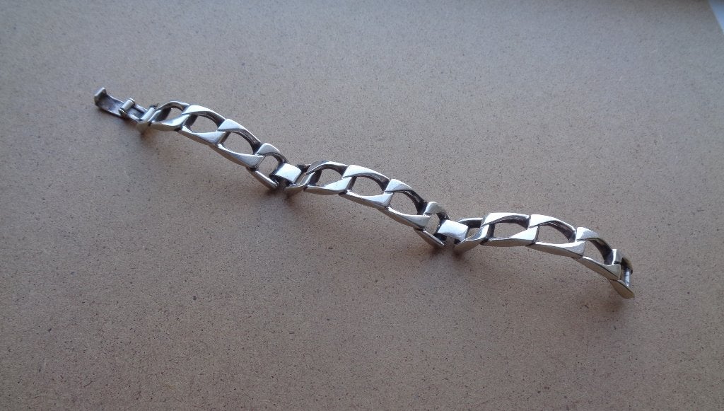 zilveren armband [340], Verzenden, Zo goed als nieuw, Zilver, Zilver