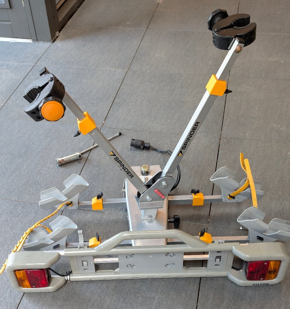 spinder fietsendrager, Auto diversen, Fietsendragers, Ophalen, Gebruikt, 2 fietsen, Trekhaakdrager