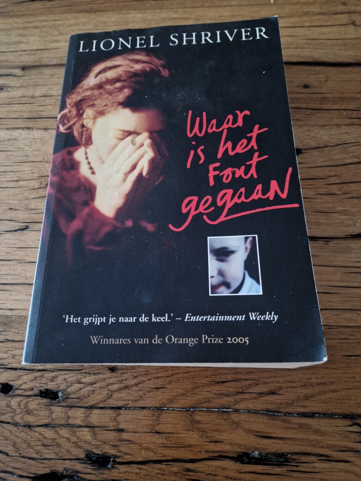 Te koop boek "Waar is het fout gegaan"., Ophalen of Verzenden, Zo goed als nieuw, Lionel Shriver