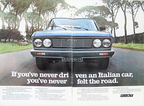 10 vintage advertenties reclames Fiat 131 132 autos 1972-78, Ophalen of Verzenden, Gebruikt, Auto's