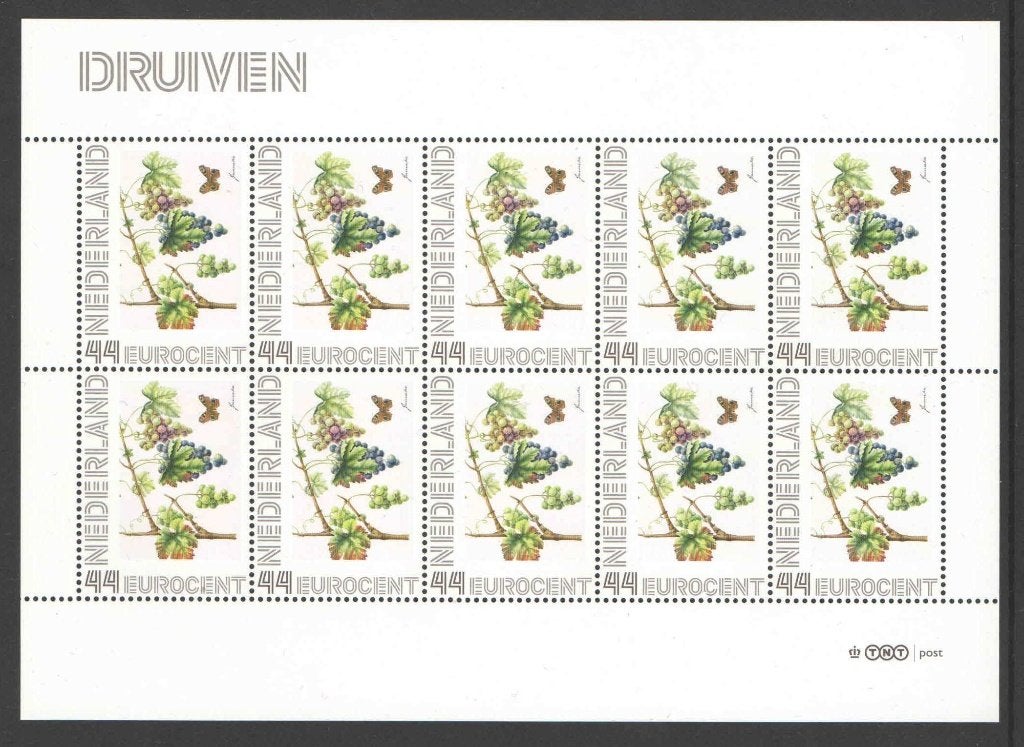 Bloemenpracht op postzegels: Druiven, Ophalen of Verzenden, Na 1940, Postfris