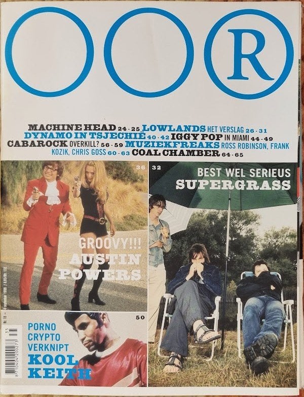OOR 18-1999 Lowlandsverslag Kool Keith Supergrass Austin Pow, Ophalen of Verzenden, Zo goed als nieuw, Muziek, Film of Tv