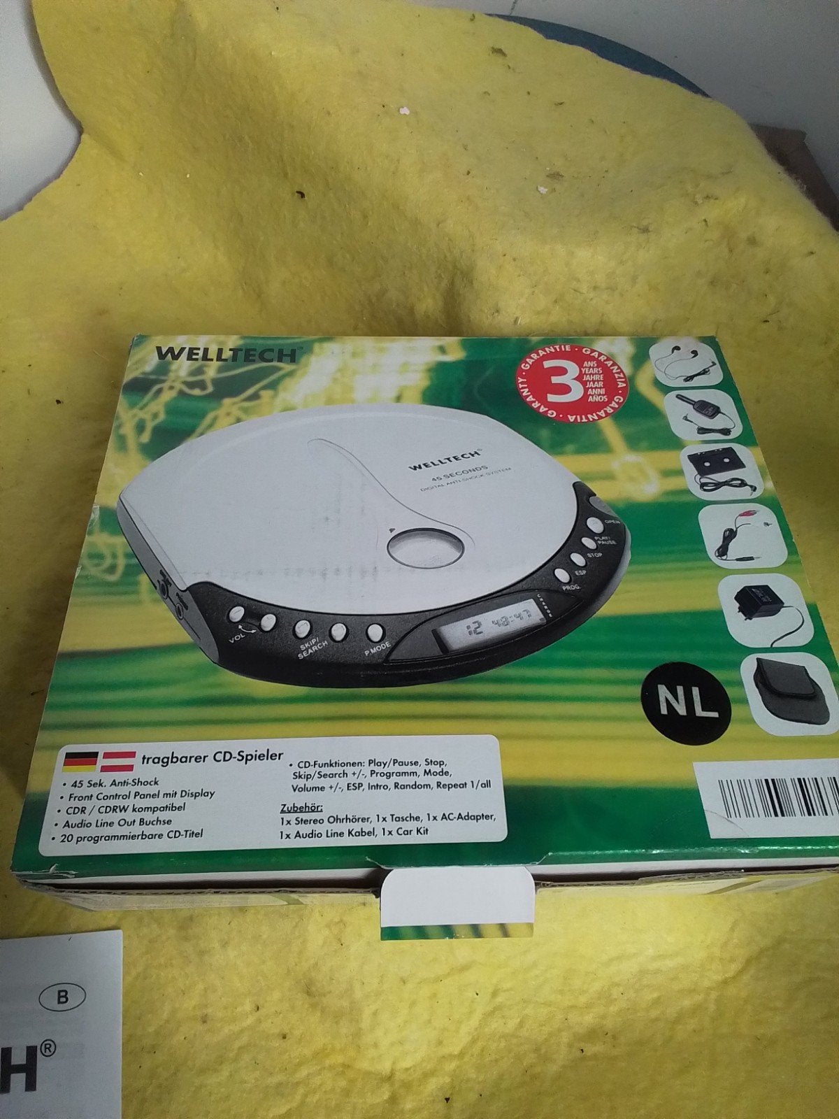 15270) Welltech  CD speler nog nieuw  in de verpakking, Ophalen of Verzenden, Nieuw, Overige merken