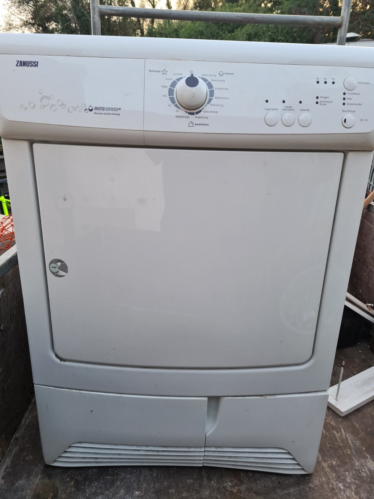 Goedwerkende Zanussi ZTE 170 condensdroger, Ophalen of Verzenden, Gebruikt, Voorlader, Condens