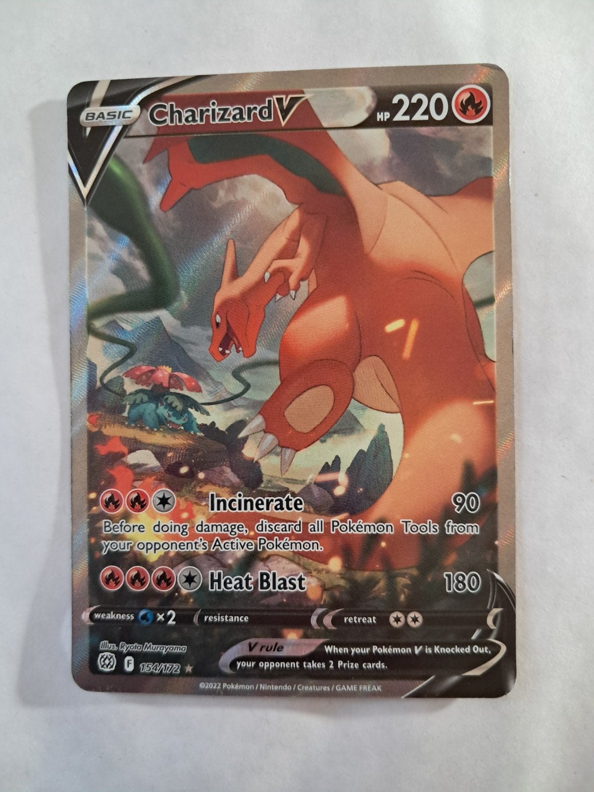 Charizard V 154 Brilliant Stars, Ophalen of Verzenden, Nieuw, Losse kaart, Foil