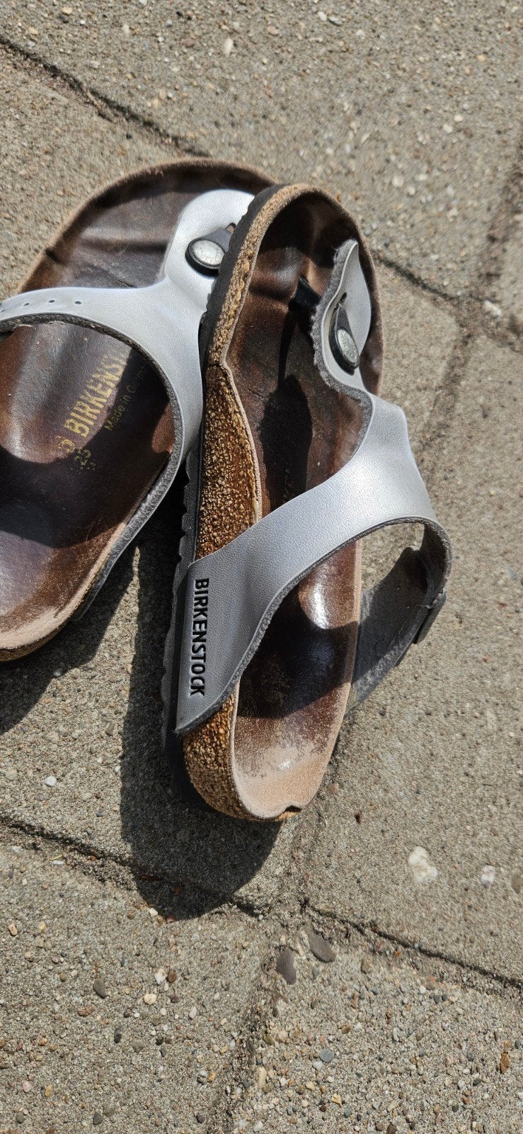 Teenslipper Birkenstock, Ophalen of Verzenden, Zo goed als nieuw, Overige kleuren, Sneakers of Gympen