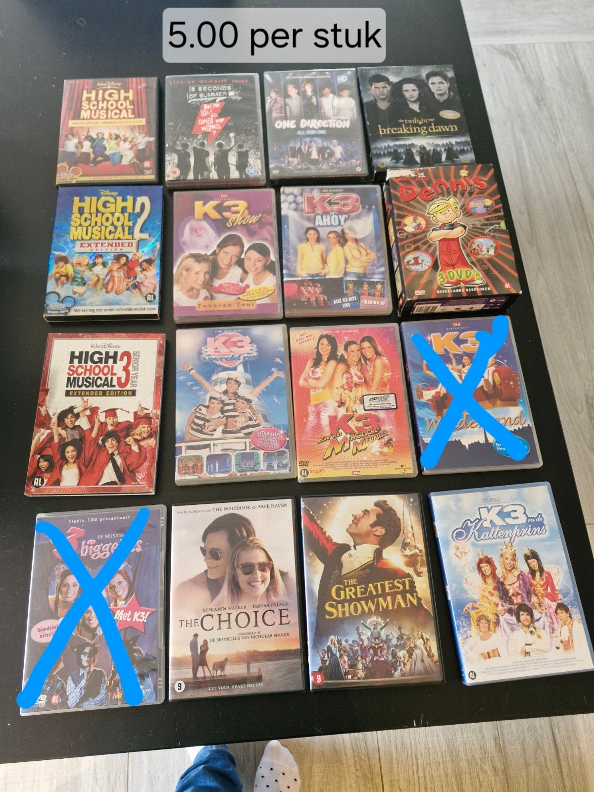 Diverse DVD's: High School Musical, K3, The Greatest Showman, Cd's en Dvd's, Avontuur, Gebruikt, Alle leeftijden, Ophalen of Verzenden