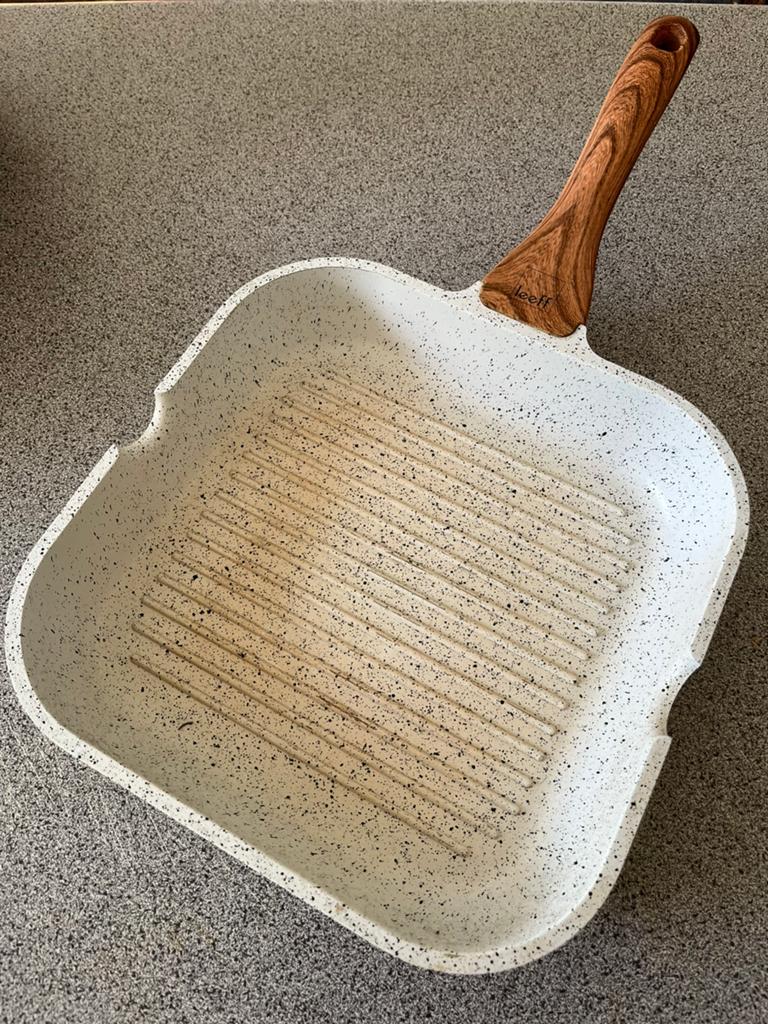 Steak Pan | Dikke Bodem, Ophalen of Verzenden, Zo goed als nieuw, Rvs, Koekenpan of Braadpan