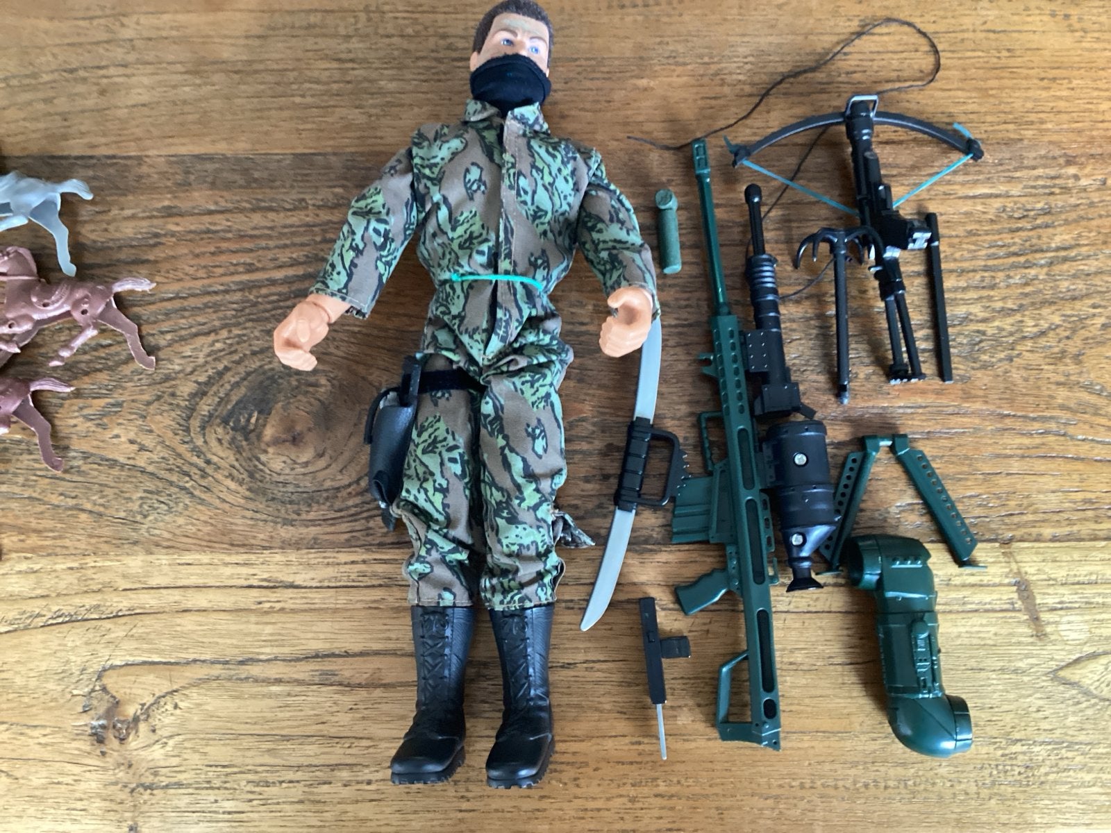 Actieman met accessoires - Legerpop, Ophalen of Verzenden, Gebruikt, Jongen