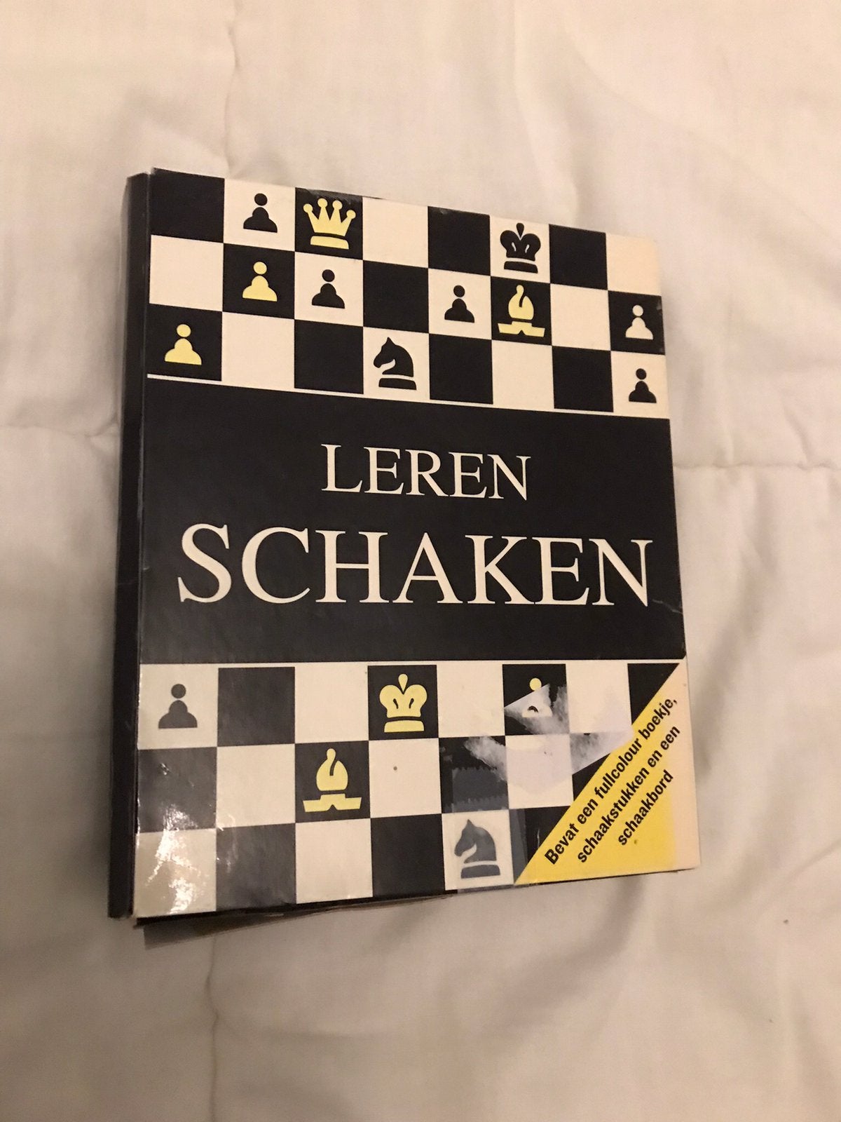 Leren schaken, Ophalen of Verzenden, Zo goed als nieuw