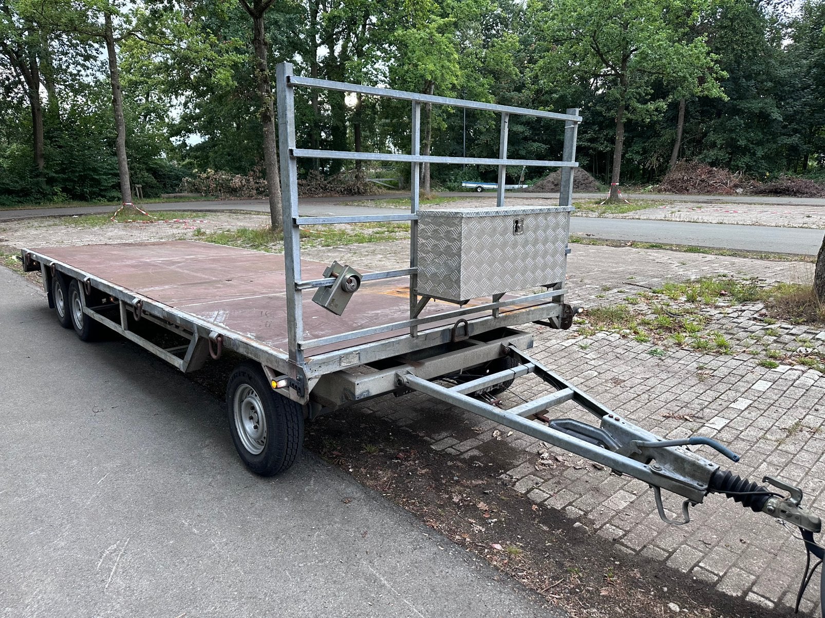 Schamelaanhanger 3500kg 2,1x6,5m, Ophalen, Zo goed als nieuw