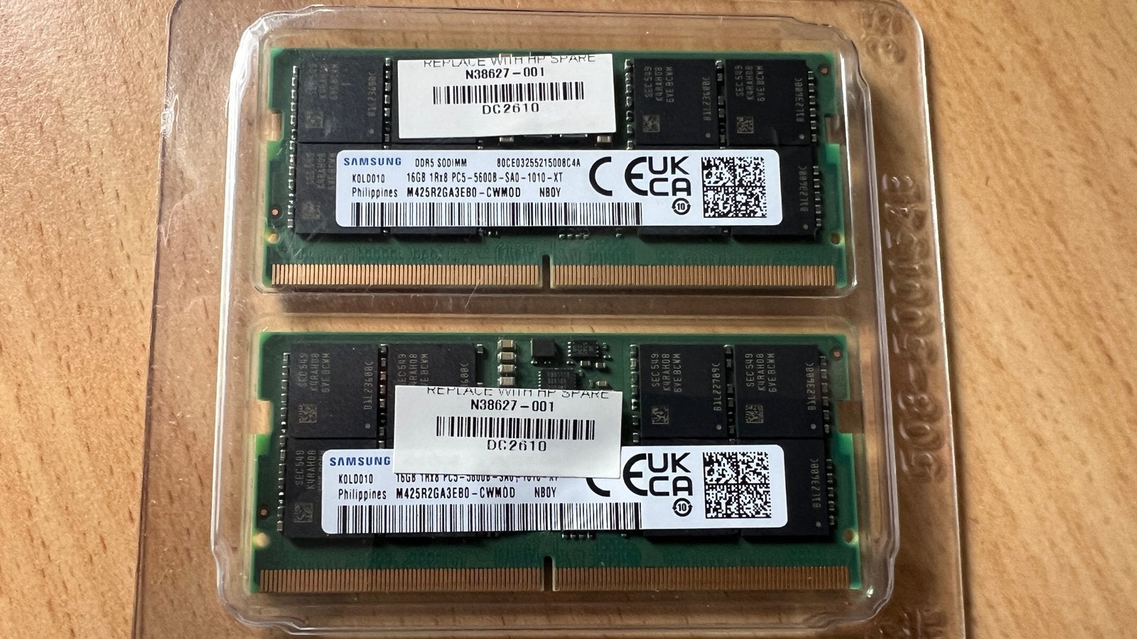2x Samsung 16GB DDR5 Laptop RAM PC5-5600B-SAO-1010-XT, Computers en Software, RAM geheugen, Nieuw, Ophalen of Verzenden, DDR5