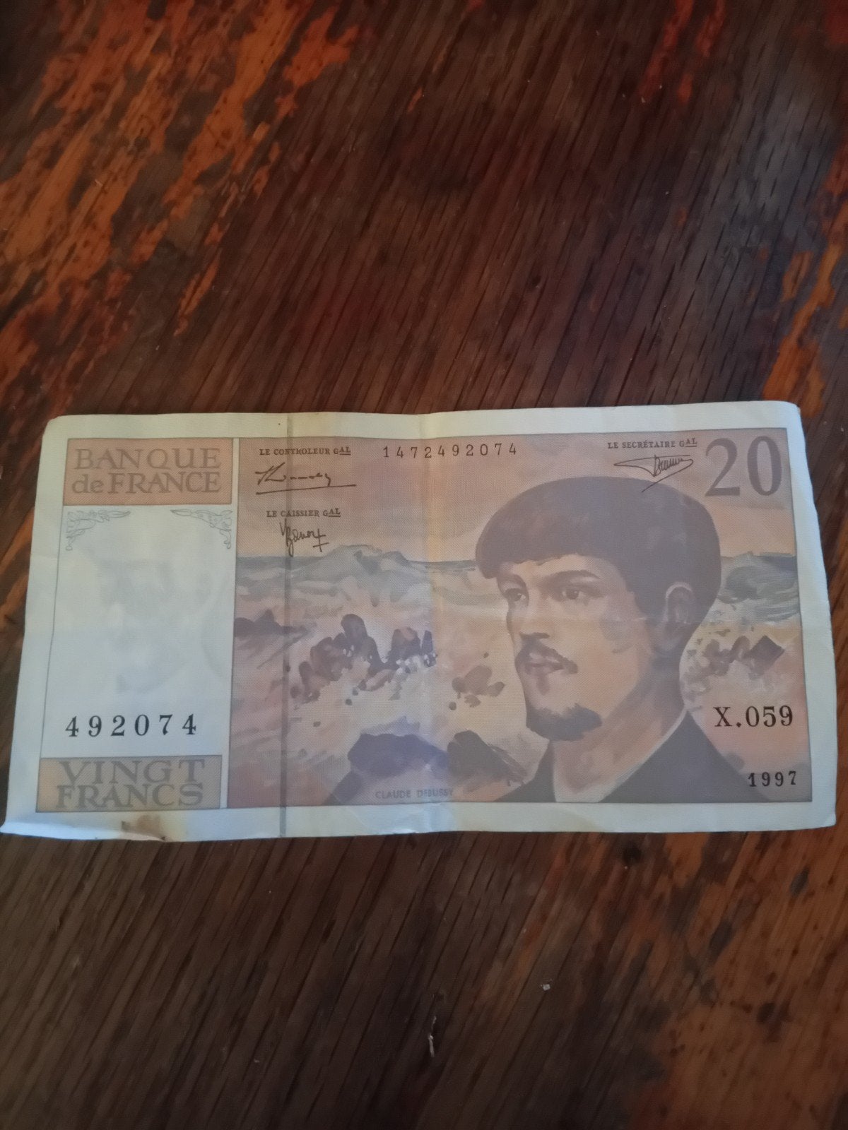 Partij Oude Franse Francs (12 biljetten) – o.a. Cézanne & De, Postzegels en Munten, Ophalen, Frankrijk