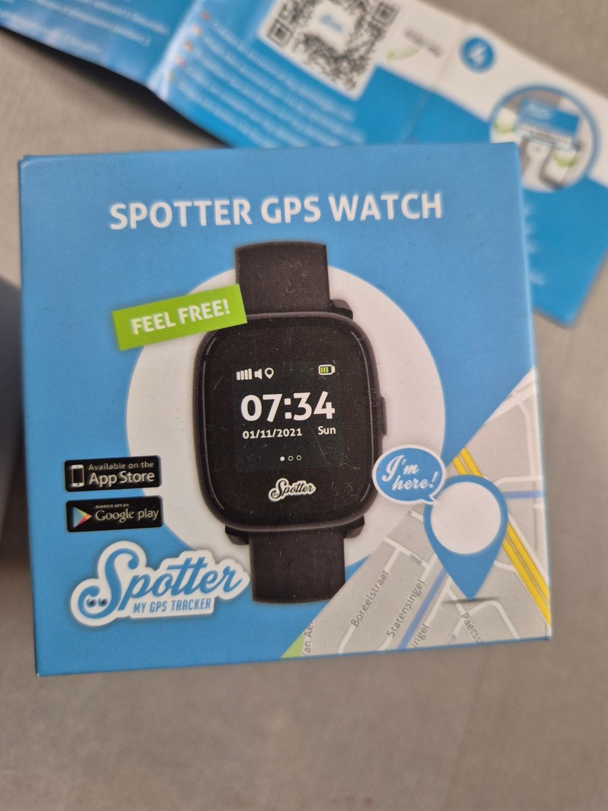 Spotter GPS Watch - Zwarte GPS Horloge voor Kinderen., Ophalen, Gebruikt, Zwart, Jongen of Meisje