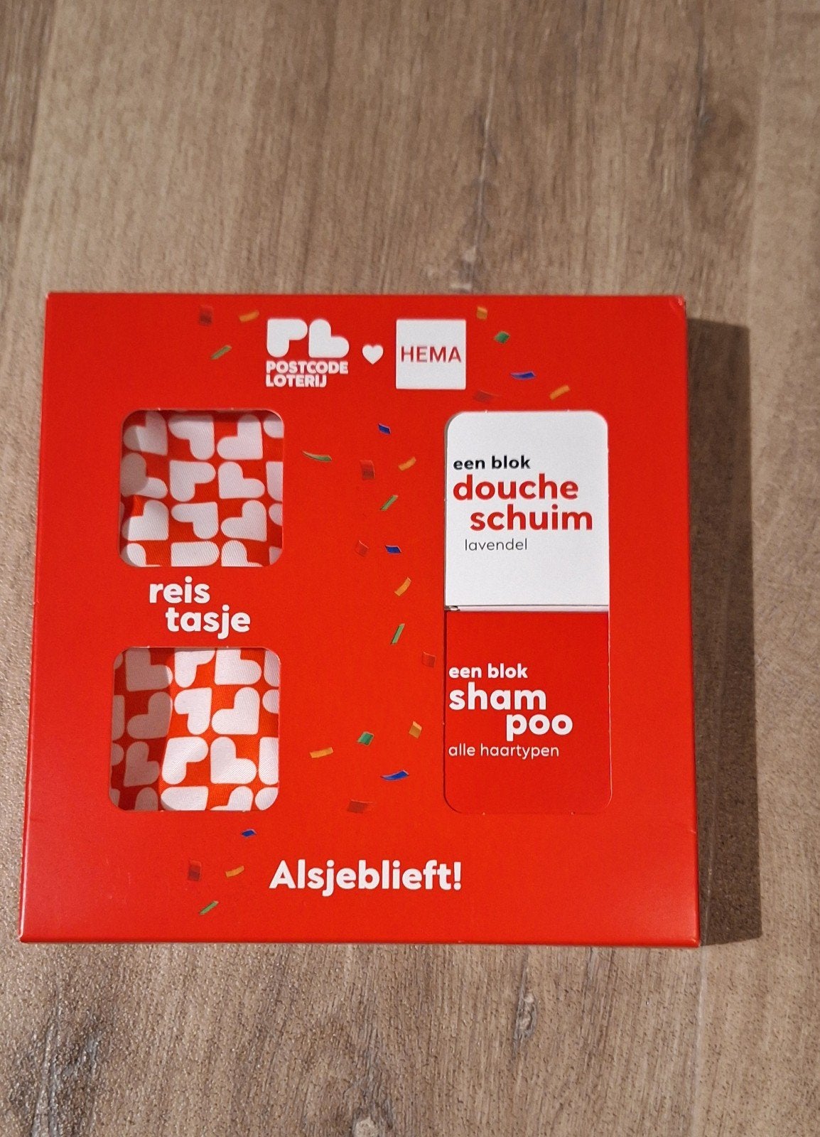 Hema reisset: doucheschuim, shampoo en tasje NIEUW, Ophalen of Verzenden, Nieuw, Bad & Douche