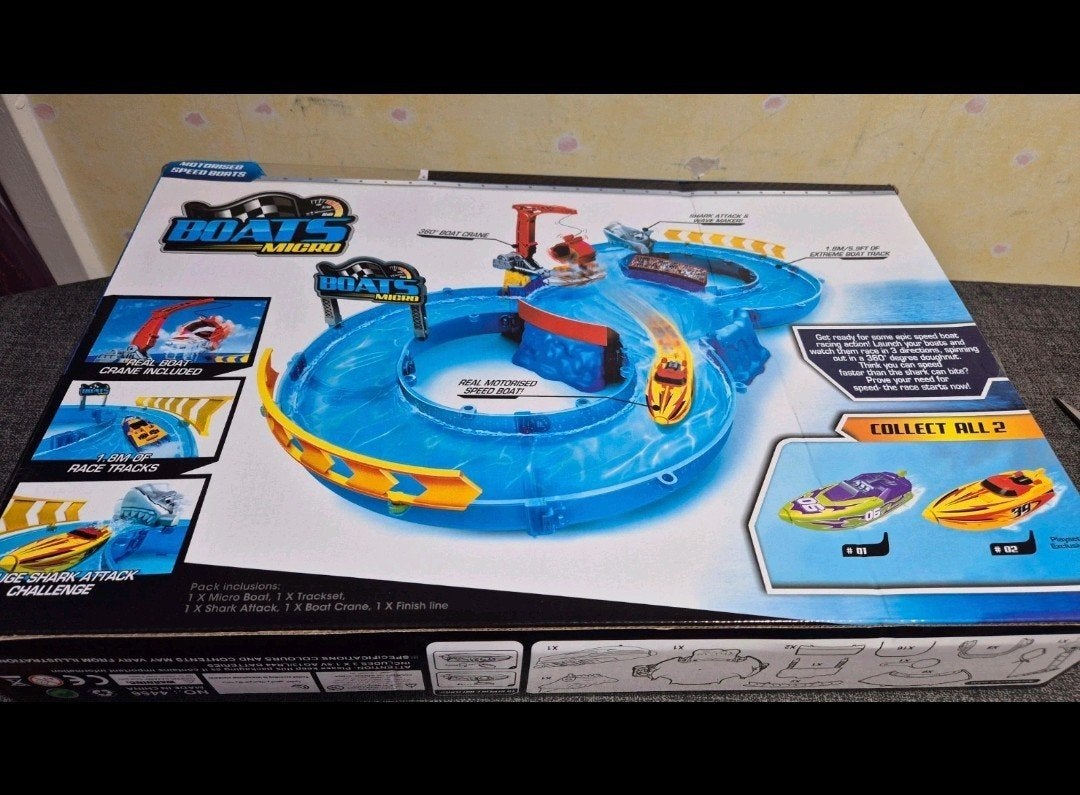 Nieuwe Boats N Micro Shark Attack Challenge Racebaan, Overige merken, Racebaan, Zelf te bouwen, Nieuw