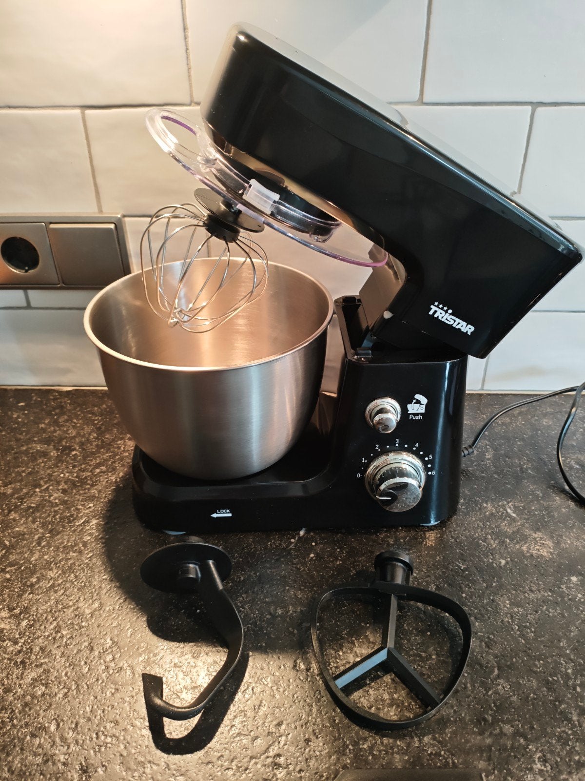Tristar Keukenmachine - mixer, 3 tot 4 liter, Ophalen, Zo goed als nieuw, 3 snelheden of meer