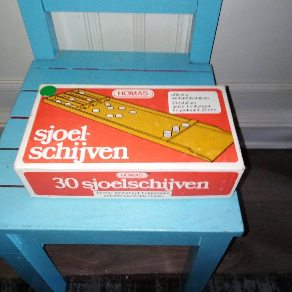 Homas sjoelstenen-set 30 stuks, Vijf spelers of meer, Ophalen, Zo goed als nieuw, Homas
