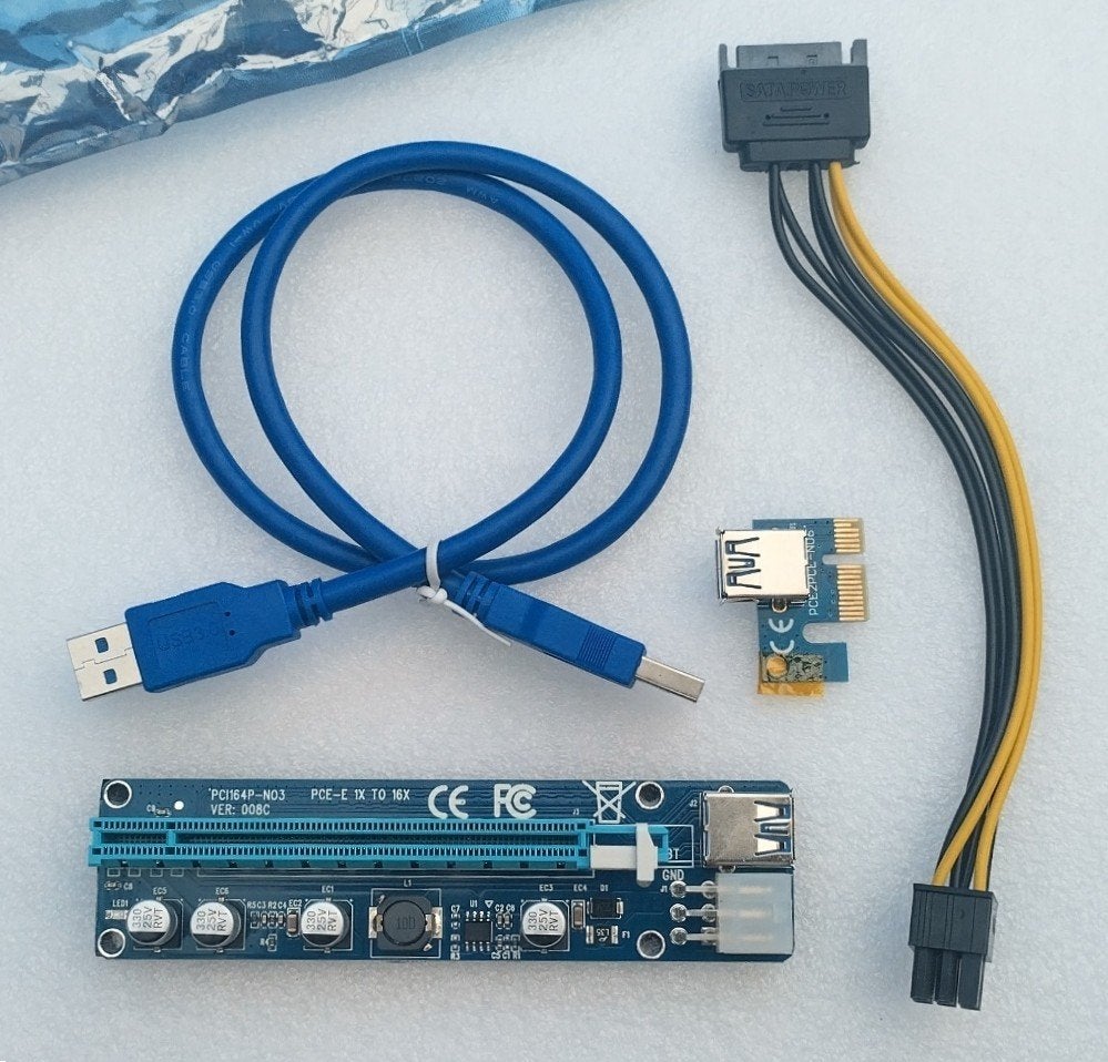 PCI-Express riser card nieuw 11x, Computers en Software, Videokaarten, Overige soorten, Verzenden, Nieuw, Overige chipsets