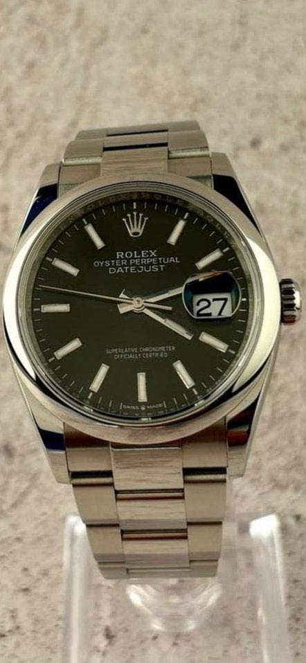 Rolex datejust 126200 36mm 2021 FULL SET, Sieraden, Tassen en Uiterlijk, Horloges | Heren, Ophalen, Staal, Gebruikt, Polshorloge