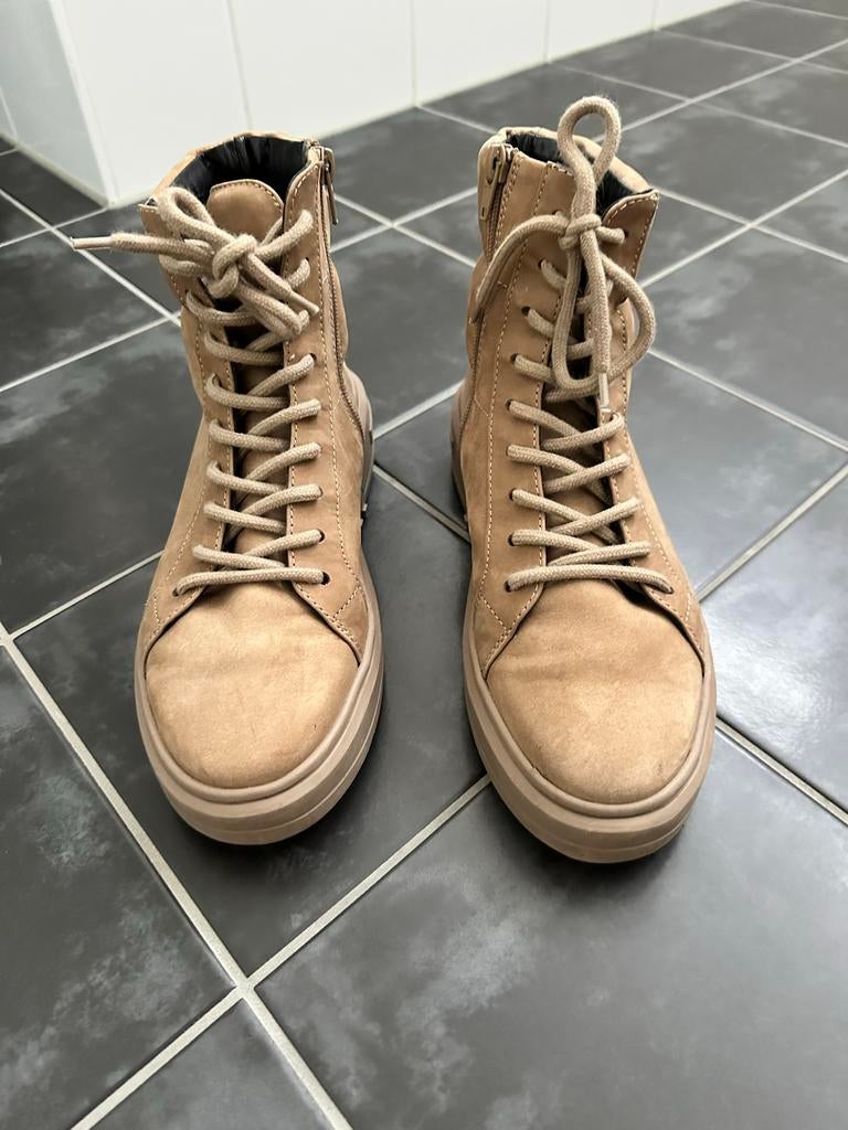 Kennel & Schmenger camel leren sneakers, maat 38, Kleding | Dames, Schoenen, Bruin, Verzenden, Nieuw, Sneakers of Gympen