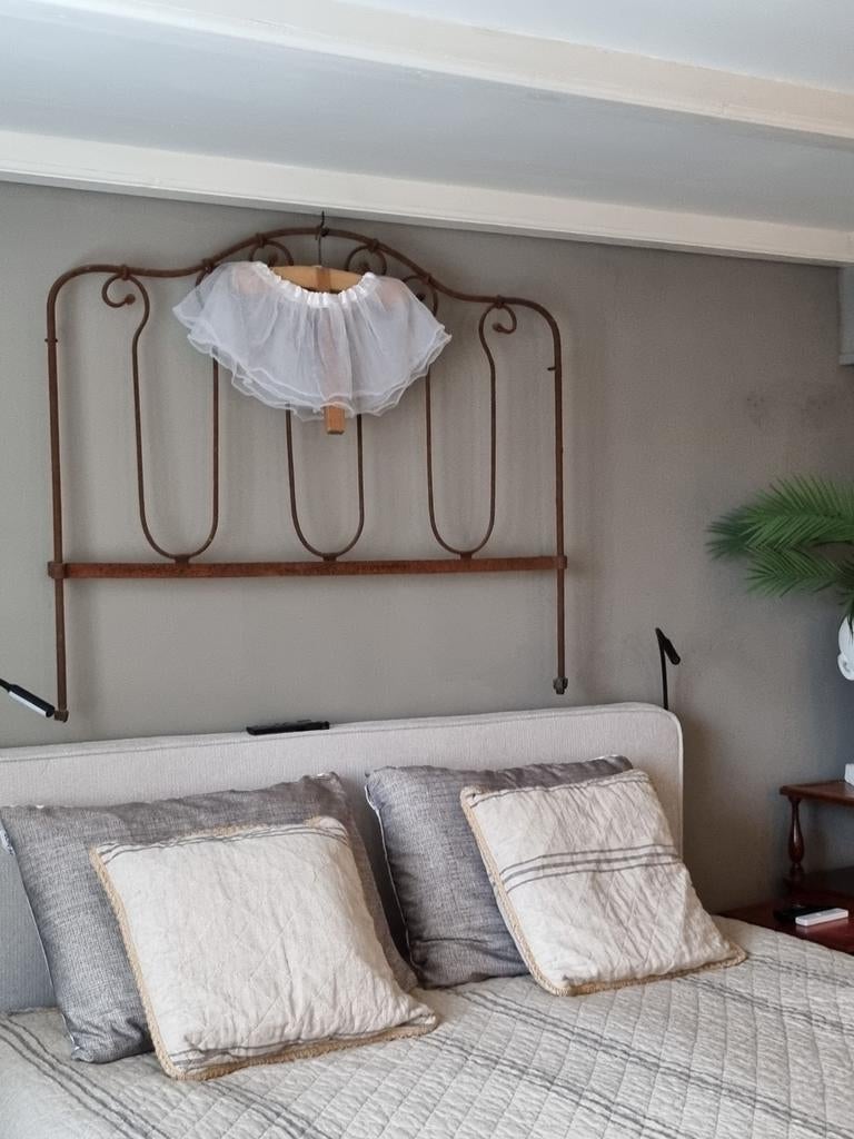2 x Antiek metalen Bed-deel, Ophalen of Verzenden