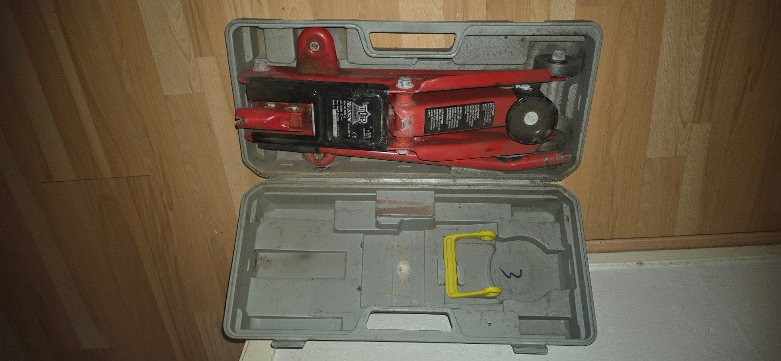 Garagekrik in koffer - Gebruikt, Auto diversen, Ophalen, Gebruikt, Hydraulisch, Garagekrik