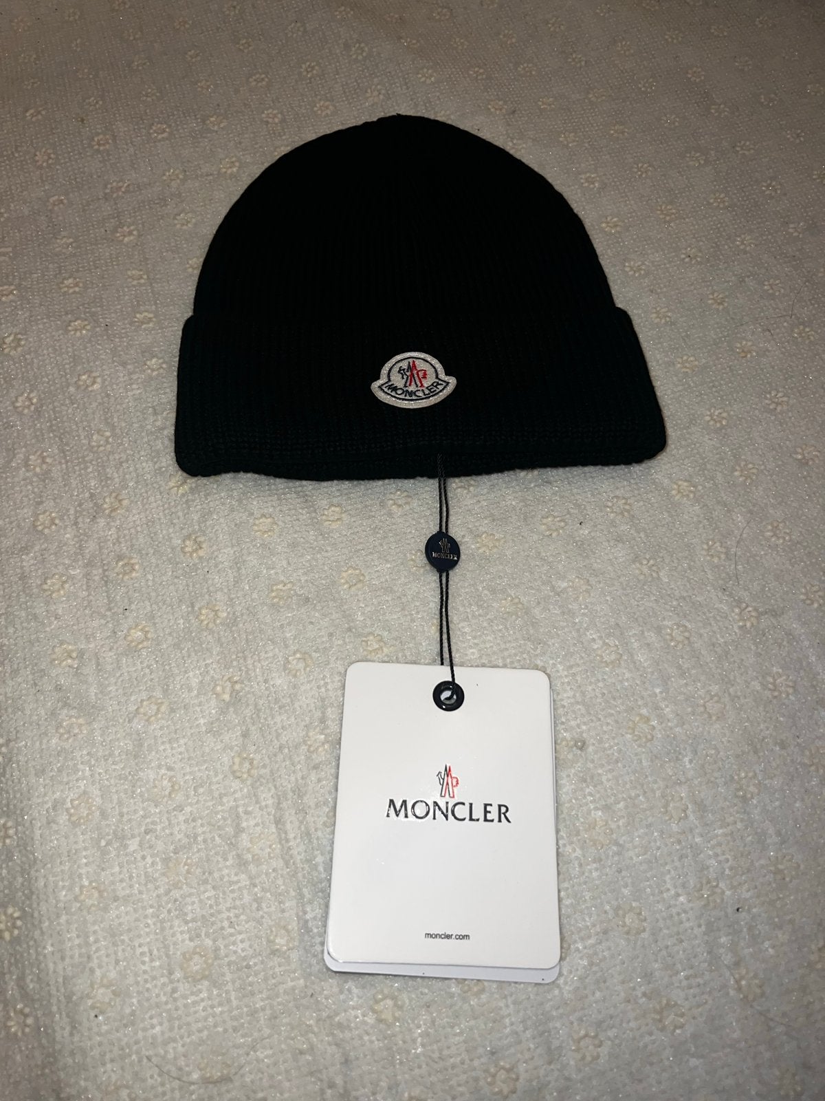Moncler Muts Zwart, Ophalen of Verzenden, Nieuw, One size fits all, Hoed