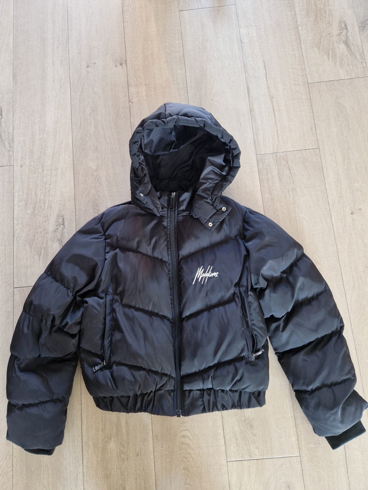 Malelions Dames Puffer Jas Zwart Maat XL, Kleding | Dames, Malelions, Zwart, Maat 46/48 (XL) of groter, Ophalen of Verzenden