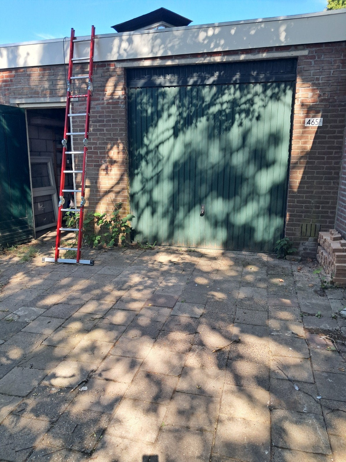 Garagedeur groot, Doe-het-zelf en Verbouw, Deuren en Horren, Ophalen, Gebruikt, Garagedeur, 120 cm of meer