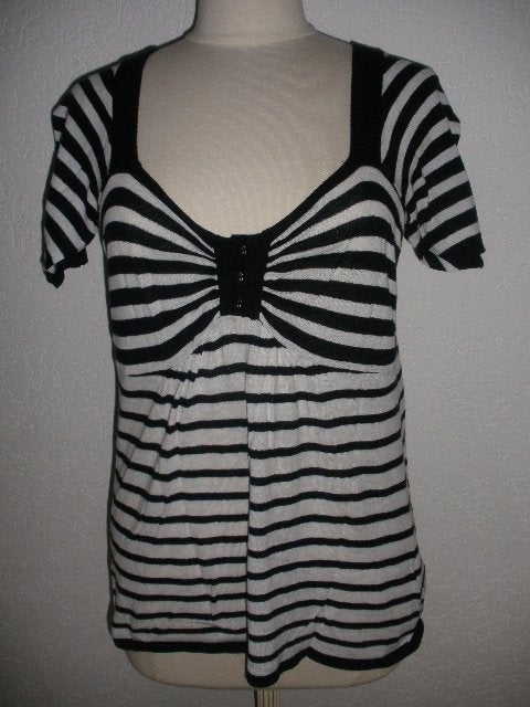 S'NOB t- shirt zwart wit streep maat M - nieuw -, Kleding | Dames, Maat 38/40 (M), S'NOB, Wit, Nieuw