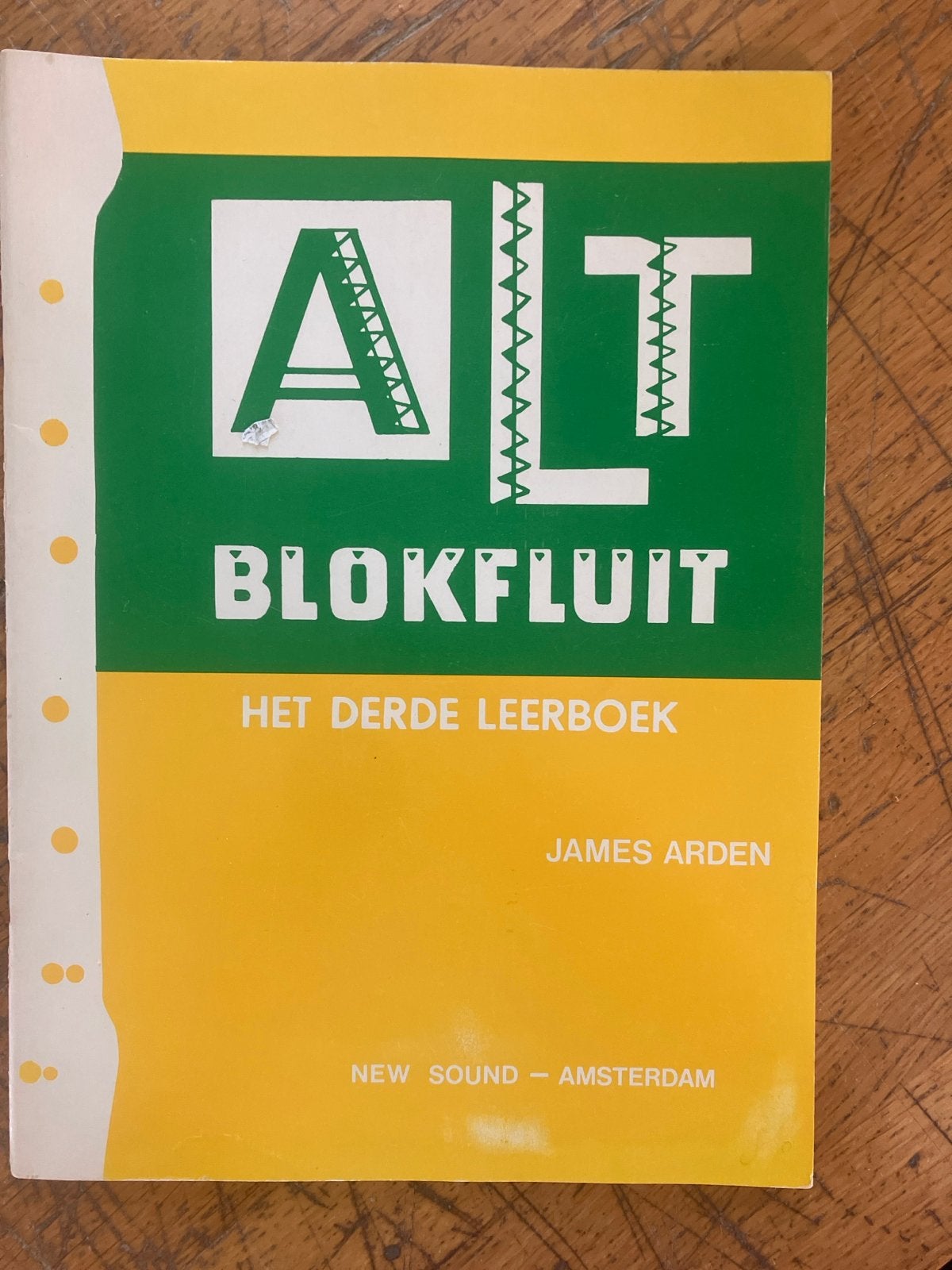 Alt Blokfluit: Het Derde Leerboek - James Arden, Ophalen of Verzenden, Gebruikt