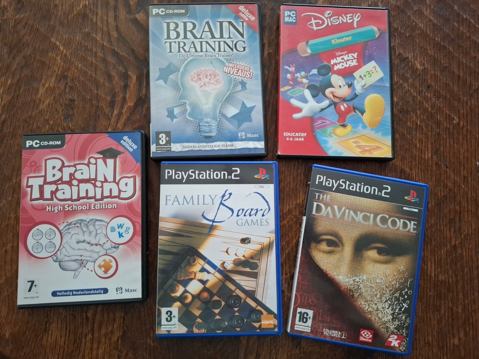 Diverse PS2 DVD spellen voor kinderen, Ophalen, Gebruikt, Puzzel en Educatief, Vanaf 3 jaar