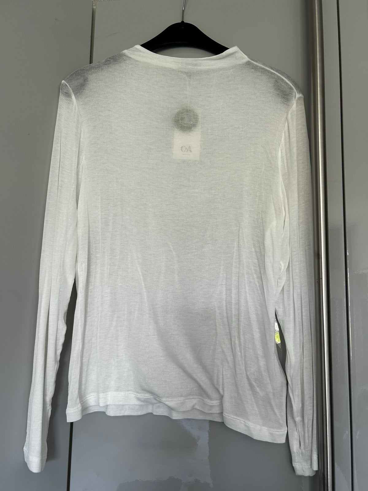 Dames doorschijnend shirt lange mouw C&A XL nieuw, Wit, Maat 46/48 (XL) of groter, Nieuw, Ophalen of Verzenden