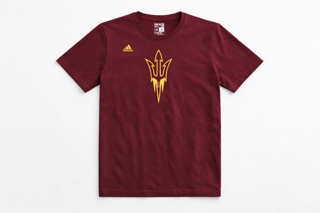 Paars Adidas T‑shirt L/G – Sportieve Classic, Kleding | Heren, T-shirts, Ophalen, Maat 52/54 (L), Paars, Zo goed als nieuw