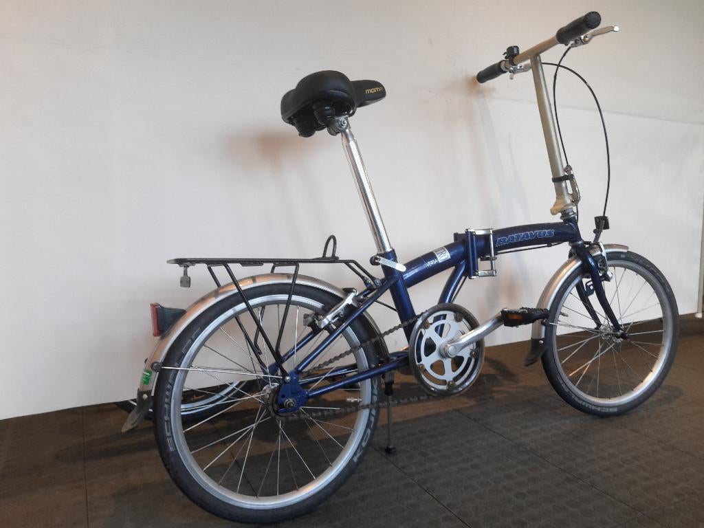 Batavus Introversa vouwfiets 20 inch – blauw  met handremmen, Fietsen en Brommers, Ophalen, 20 inch of meer, -, Velgrem