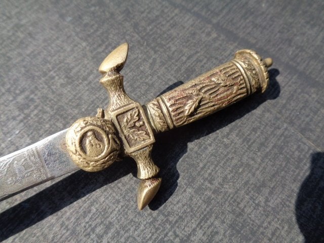 Miniatuur Hirschfaenger , meet 19,5 cm., Ophalen of Verzenden, Overige soorten, Duitsland, Zwaard of Sabel