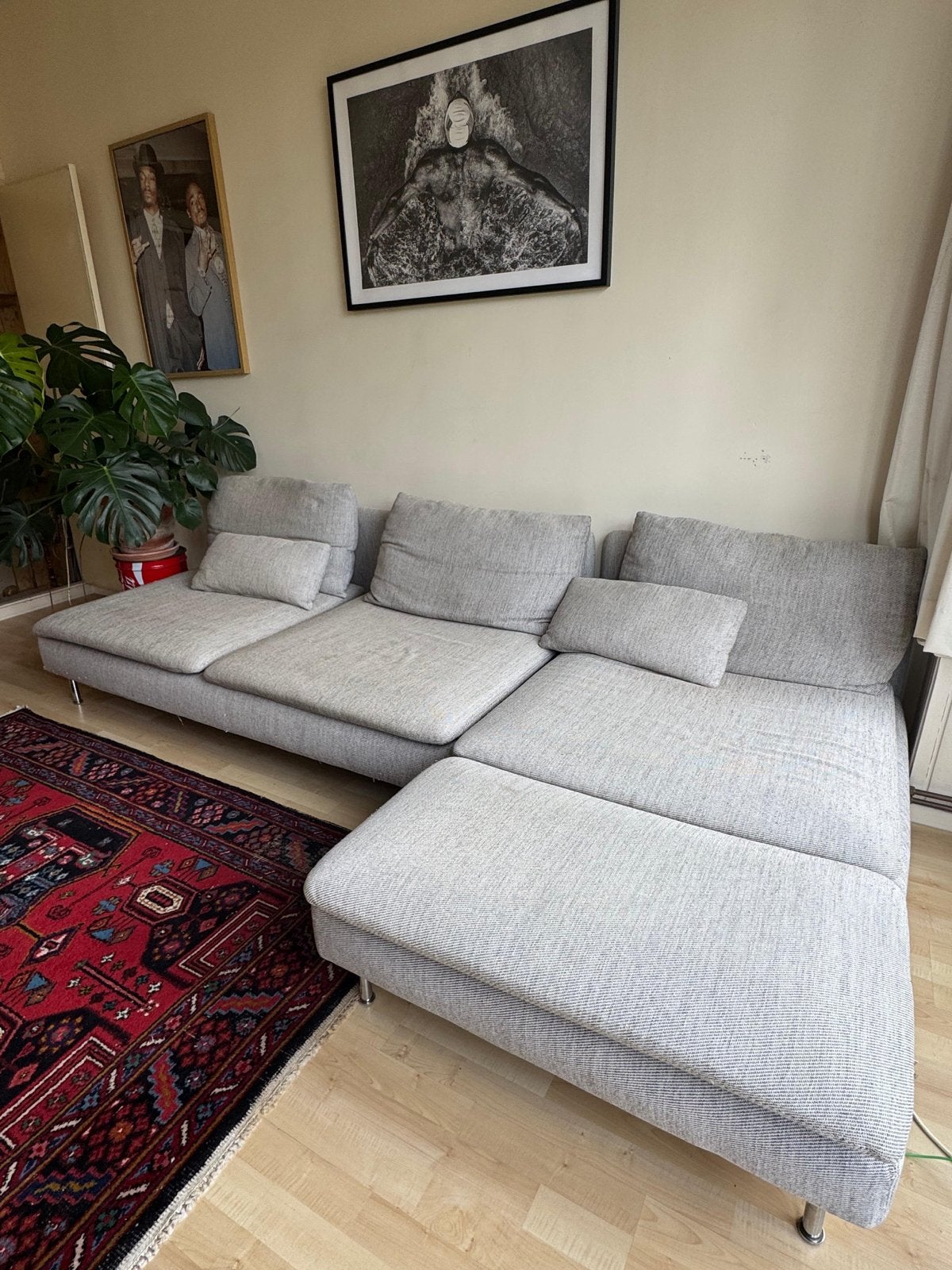 IKEA Söderhamn hoekbank – 2/3-zits + chaise longue, Ophalen, Gebruikt, Hoekbank, Driepersoons